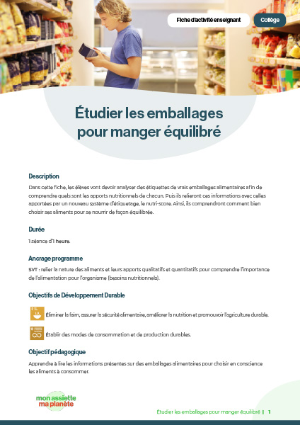 Étiquettes pour produits alimentaires, Pour tous les produits